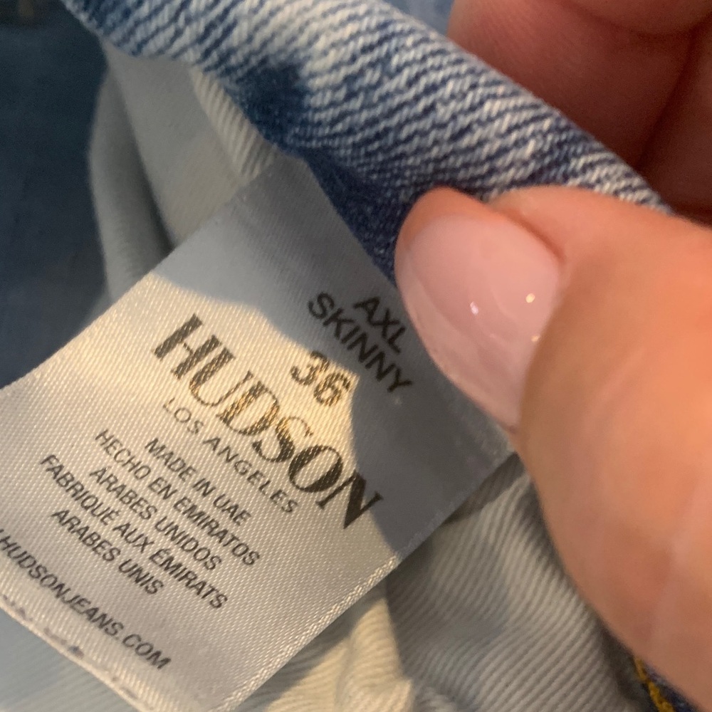 Hudson Jeans Men's Skinny Jeans - Distressed Blue - Picture 6 of 9